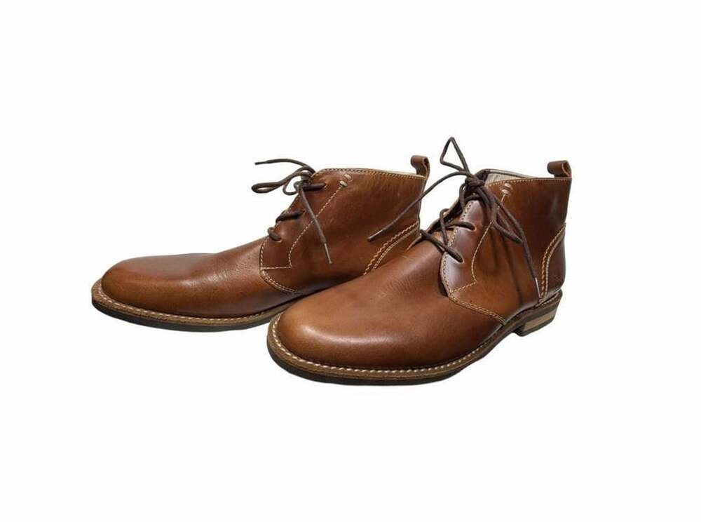 Original Penguin Monty Brown Leather Chukka Boots Men's Size 8 M